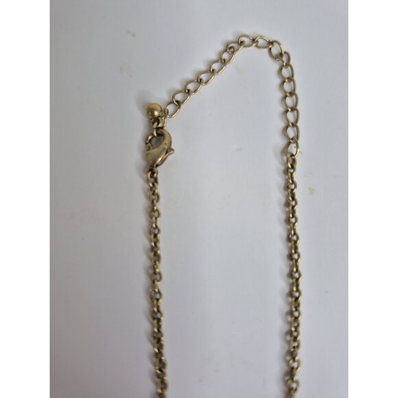 Vtg 80s NINA RICCI for AVON Blue AB Austrian Crystal Cross Pendant Necklace 20" - Picture 7 of 9